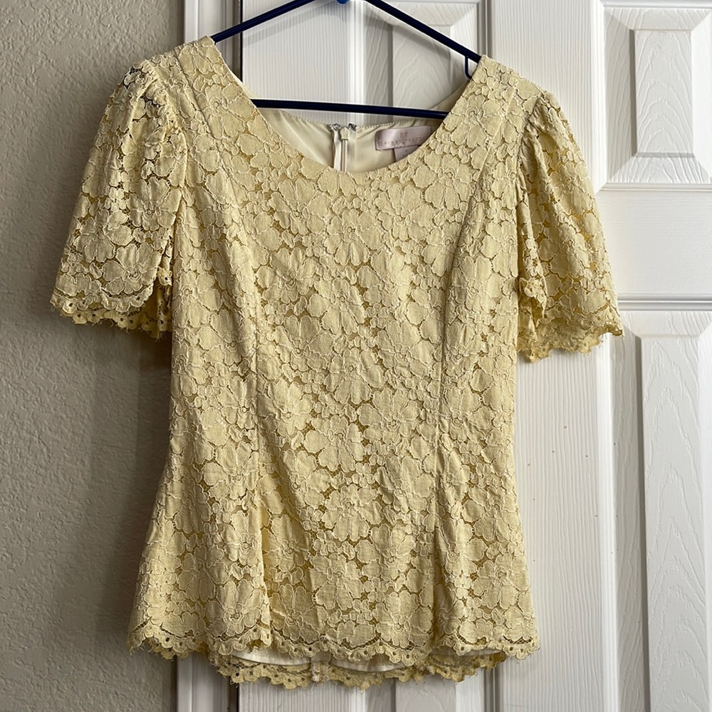 Rachel Parcell yellow top